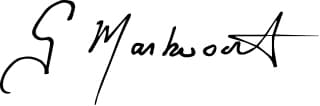 Signature of Geri Markvoort